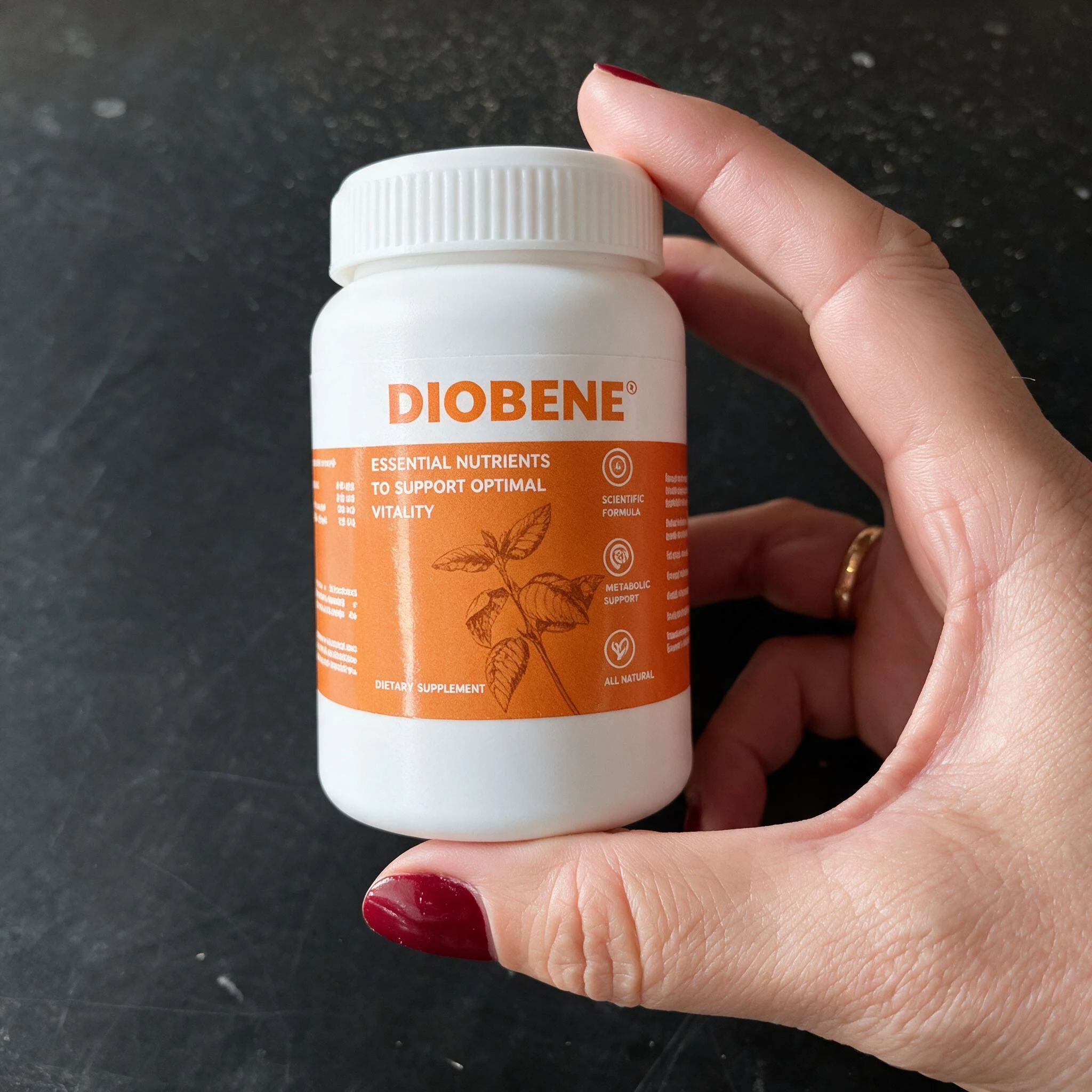 Foto de producto Diobene en mano con manicura de María Pilar desde Zaragoza